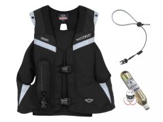 Airbagová motocyklová vesta HIT-AIR MLV 2 reflexní černo-lumidex