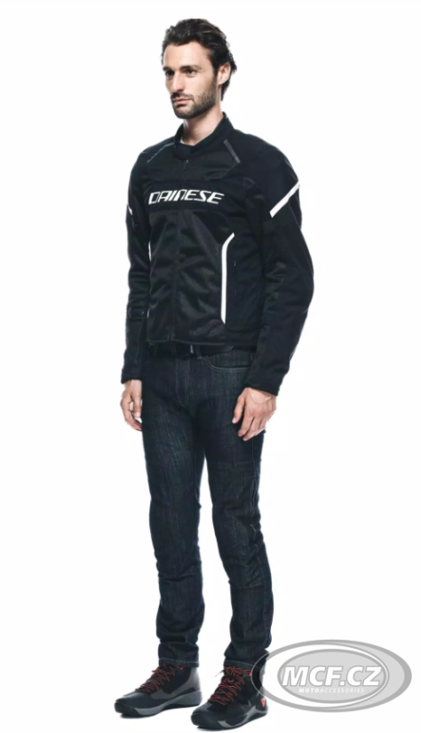 Moto bunda DAINESE AIR FRAME 3 TEX černo/bílá