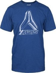 Triko ALIAS MX SKETCH royal/bílé