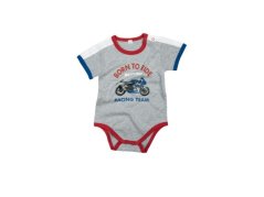 Dětské body SUZUKI BABY BODYSUIT šedé 990F0-KBBU0