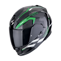 Motorcycle helmet SCORPION EXO-491 KRIPTA black/green/white