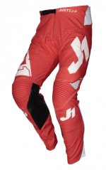 Moto kalhoty JUST1 J-FLEX ARIA červeno/bílé