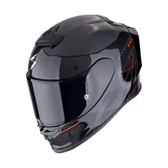 Moto přilba SCORPION EXO-R1 EVO CARBON AIR CYNERGY černo/červená