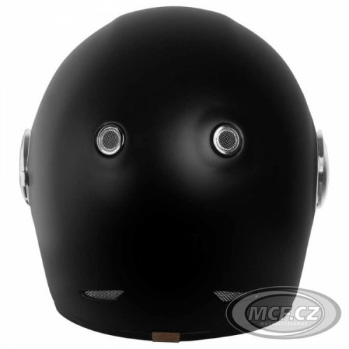 Retro helma na moto ORIGINE VEGA STRIPE černá
