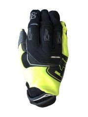 Moto rukavice RICHA DESERT MX LOGO fluo žluté
