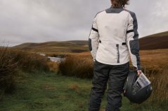 Motorcycle jacket RICHA TAURUS lady grey/red