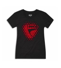 Dámské triko DUCATI HEART červeno/černé 98771099