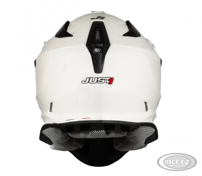 Moto přilba JUST1 J18 SOLID bílá