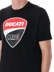 Pánské triko DUCATI CORSE BIG LOGO černé 24 36018