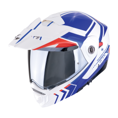 Moto přilba SCORPION ADX-2 LEWIS bílo/modro/červená