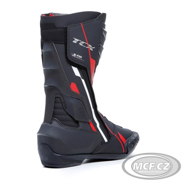 Moto boty TCX S-TR1 černo/červeno/bílé
