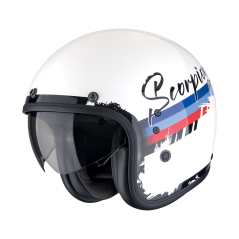 Moto přilba SCORPION BELFAST EVO ADONIS bílo/červeno/modrá