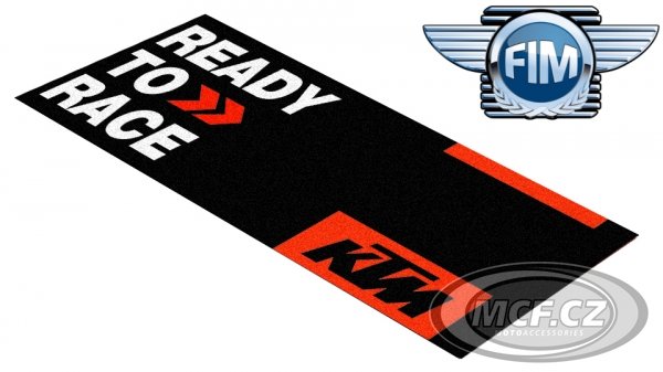 Motorcycle carpet 80x250cm KTM black/orange 901