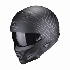 Moto helmet SCORPION EXO-COMBAT II MILES matt black/silver