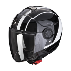 Moto přilba SCORPION EXO-CITY SCOOT metal černo/bílá