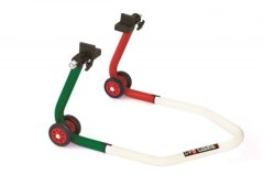 Univerzální zadní stojan LV8 s gumovými L čepy E620LG tricolora