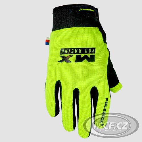 Dětské moto rukavice POLEDNIK MX PRO EVO BABY fluo žluté