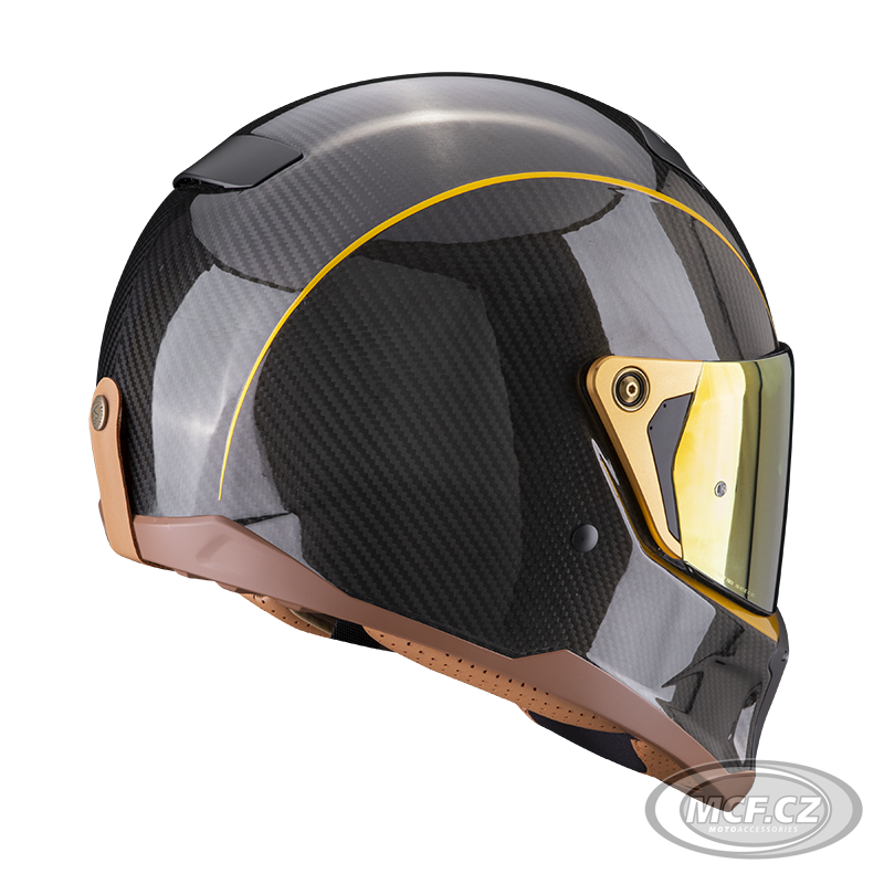 Moto přilba SCORPION EXO-HX1 CARBON SE černo/zlatá