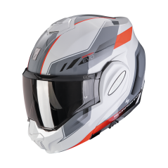 Moto přilba SCORPION EXO-TECH EVO SOCIUS šedo/červená