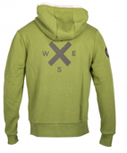 Mikina BRIXTON Zip Compass mechově zelená