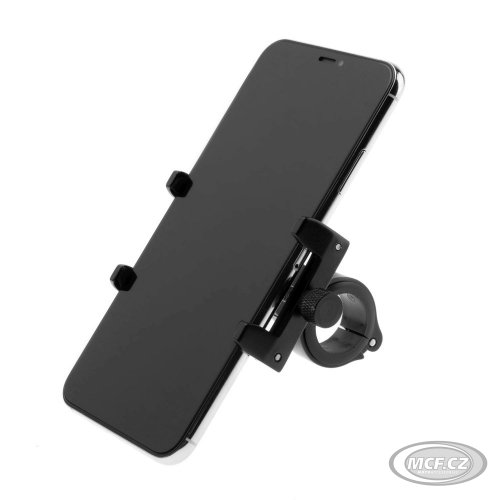 Hliníkový držák mobilního telefonu na kolo FIXED Bikee ALU černý