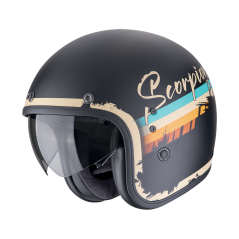 Moto přilba SCORPION BELFAST EVO ADONIS matná černo/béžová