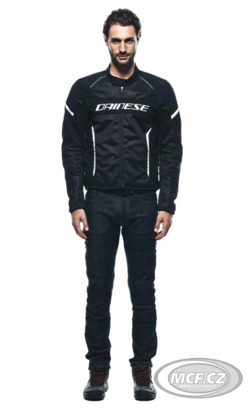 Moto bunda DAINESE AIR FRAME 3 TEX černo/bílá