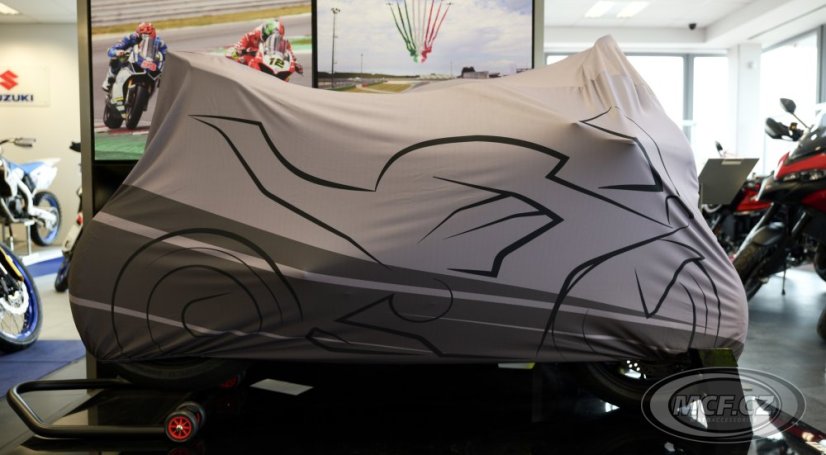 Plachta na motorku Hurly šedá