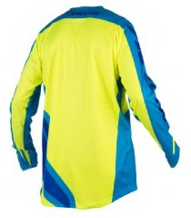 Motokrosový dres ALIAS MX A2 cyan/neonově žlutý 2160-347