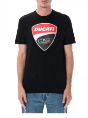 Pánské triko DUCATI CORSE BIG LOGO černé 24 36018