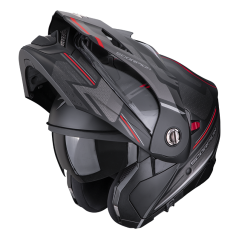 Motorcycle helmet SCORPION ADX-2 CARRERA matt black/red - PINLOCK INCLUDED