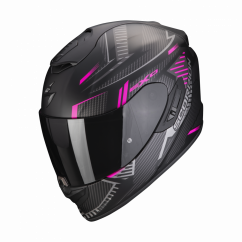 Moto přilba SCORPION EXO-1400 EVO AIR SHELL matná černo/růžová