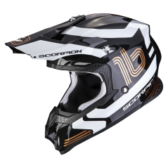 Moto přilba SCORPION VX-16 AIR TUB metalická černo/zlatá