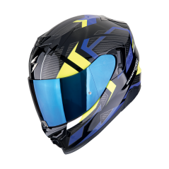 Moto přilba SCORPION EXO-520 EVO AIR SENSUS černo/modro/fluo žlutá