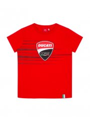 Dětské triko DUCATI LOGO AND STRIPES červené 20 36013