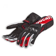 Rukavice DUCATI Performance C3 černo/červeno/bílé 98107707