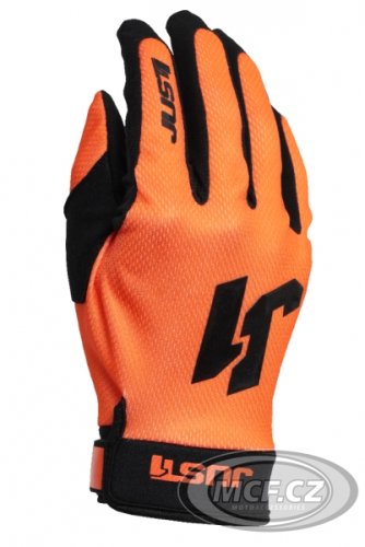 Moto rukavice JUST1 J-FLEX neonově oranžové