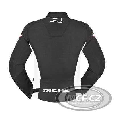 Dámská moto bunda RICHA GOTHAM 3 černo/bílo/růžová