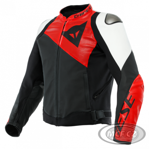 Moto bunda DAINESE SPORTIVA PERFORANCE matná černo/lava červeno/bílá