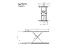 Hydraulický zvedák LV8 NANO 350 GARAGE EN350GEF