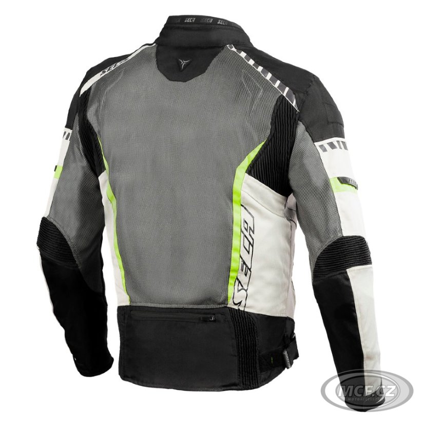 Moto bunda SECA AIRFLOW II šedá
