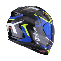 Moto přilba SCORPION EXO-491 SPIN černo/modro/neonově žlutá