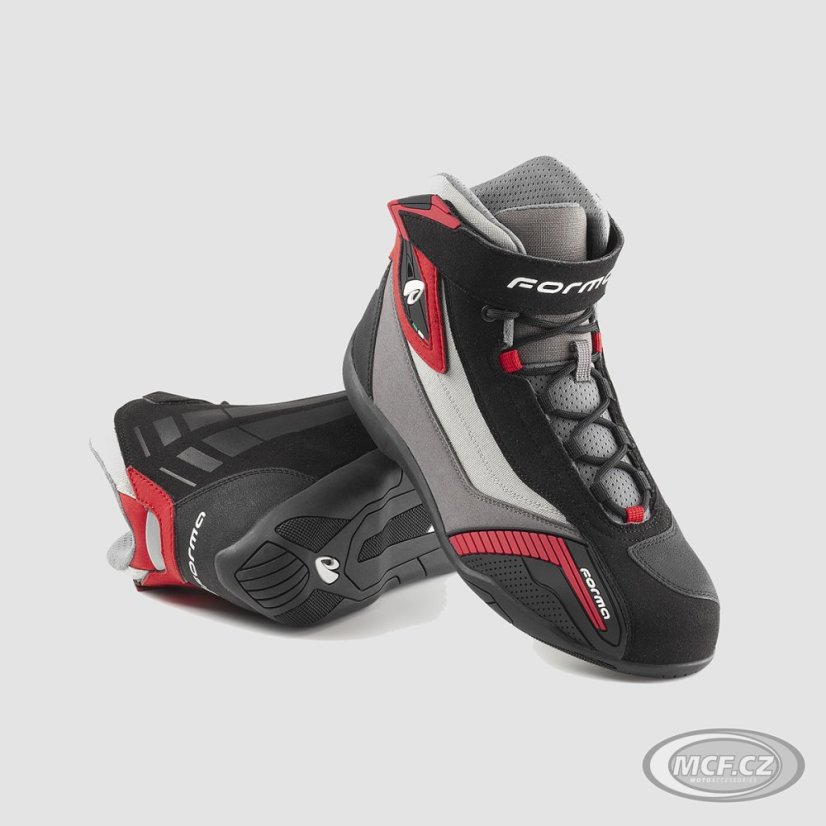 Moto boots FORMA GENESIS black/grey/bordeaux