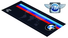 Koberec pod moto 80x250cm BMW WORLD černý 202