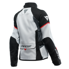 Dámská moto bunda DAINESE TEMPEST 3 D-DRY glacier šedo/černo/lava červená