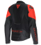 Moto bunda kožená DAINESE RACING 5 černo/fluo červená