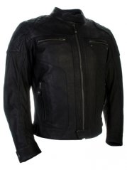 Motorcycle leather jacket RICHA DETROIT black - big size