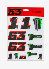 Samolepky VR46 BAGNAIA Monster Energy velké 513003