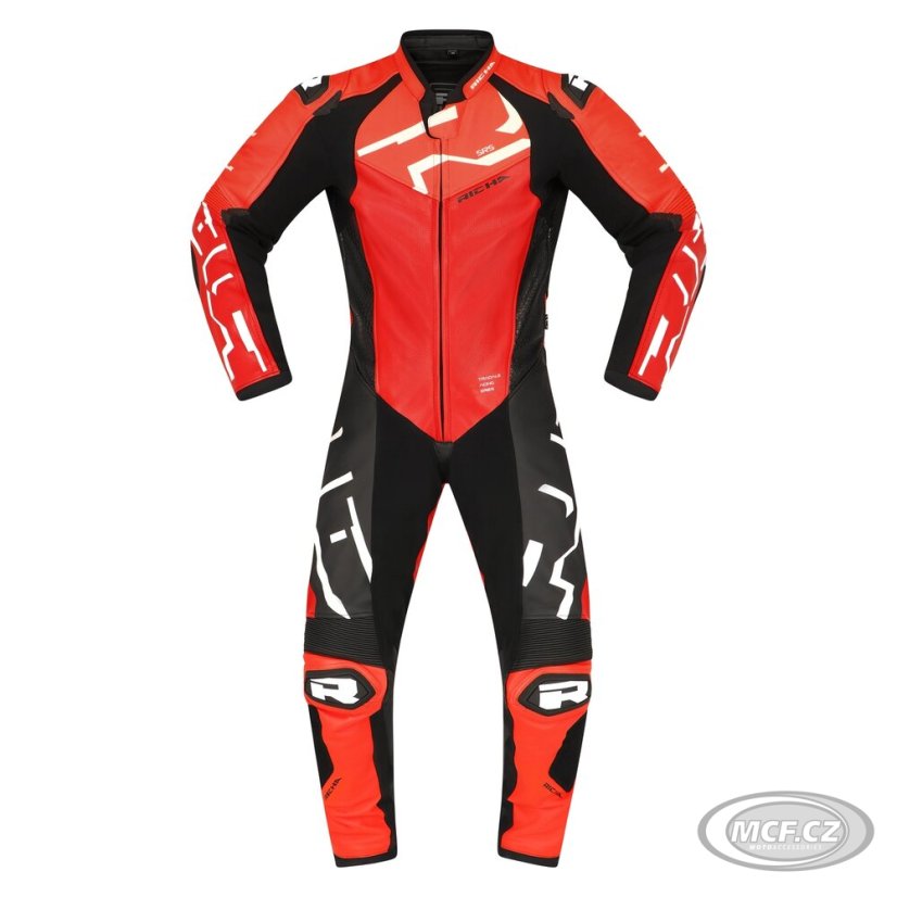 Moto kombinéza RICHA STRADALE GP jednodílná fluo červená