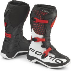 Dětské moto boty FORMA DRIFT černo/červeno/bílé